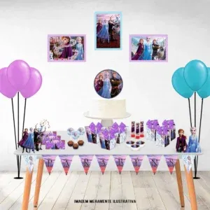 Arquivo de corte para aniversário decoração da Frozen em Studio e PDF. Topper, temas e festas.