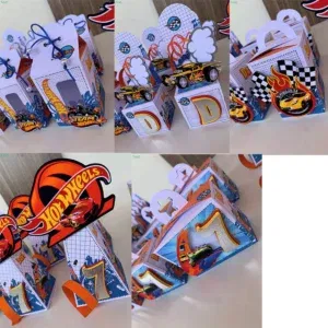 Decoração Hot Wheels Versátil. Arquivo de Corte Studio e PDF para festas de aniversário. Permite a criação de topo de bolo e topper com facilidade.