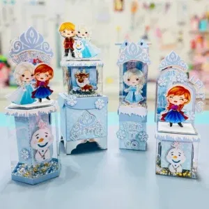 Arquivo de corte para aniversário tema da Frozen em Studio e PDF. Decoração, festas e topper.