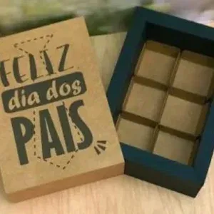 Arquivo de corte caixa Feliz Dia dos Pais para Silhouette Studio. Decoração, topper e festas.