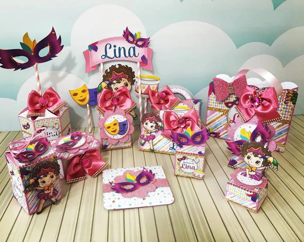 Arquivo Silhouette Carnaval Studio para topo de bolo e decoração de festas.