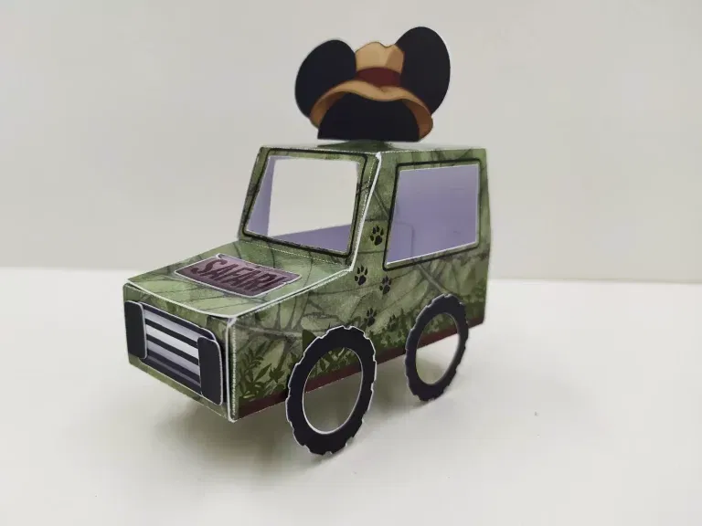 Arquivo de corte Studio Safari do Mickey para scrap festa. Decoração de aniversário, topper e topo de bolo em camadas.