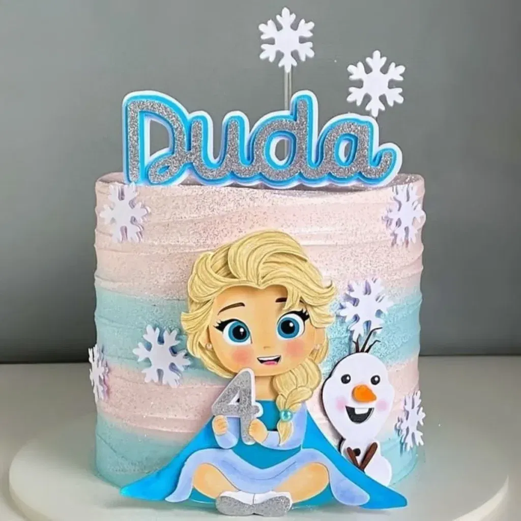 Arquivo de topo de bolo Elsa Frozen clássico.