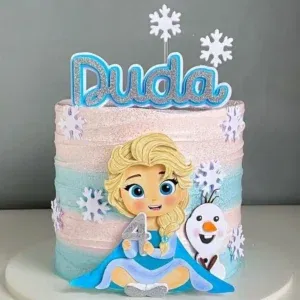 Topper de bolo Frozen para Silhouette Studio. Decoração, temas e festas.