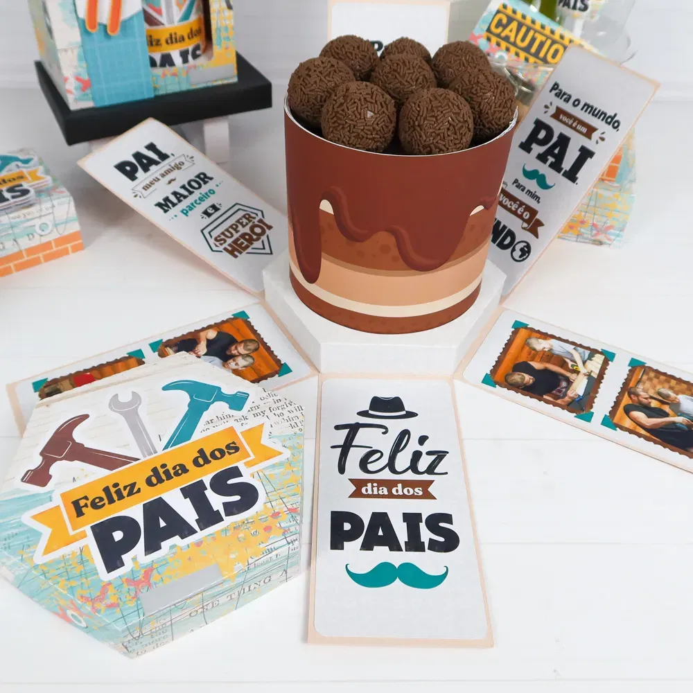 Download de arquivo de corte Dia dos Pais. Decoração, topper e festas.