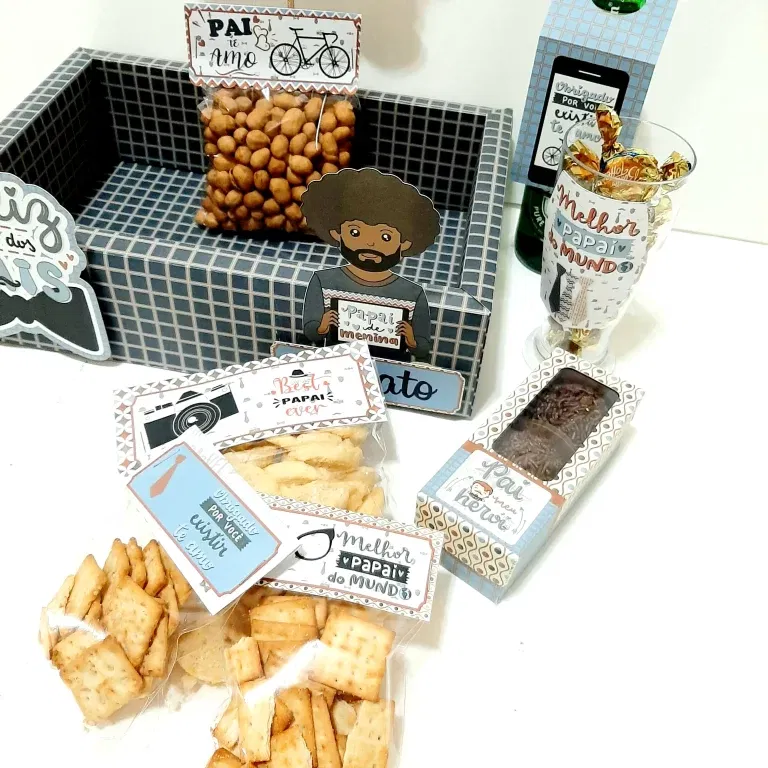 Arquivo de corte editável Dia dos Pais em Studio. Decoração, topper e festas.