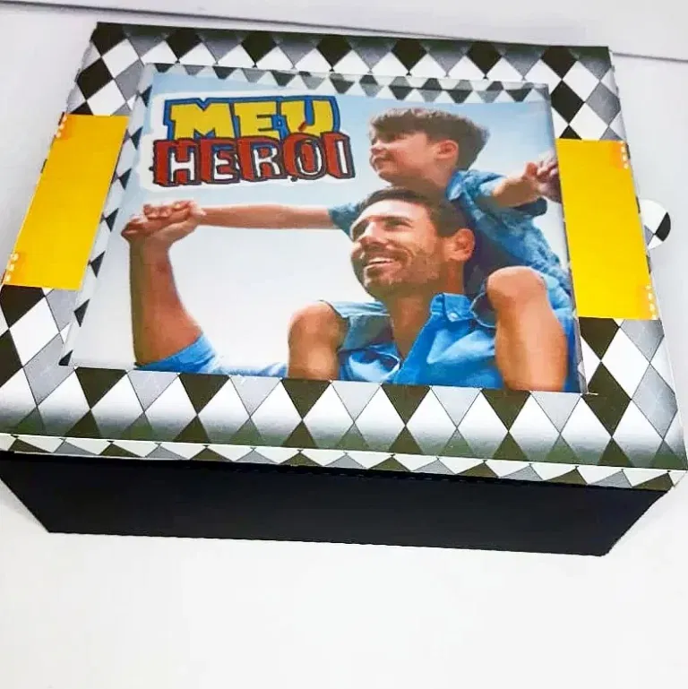 Decoração Dia dos Pais em camadas. Arquivo de corte Studio e PDF para topper e festas.