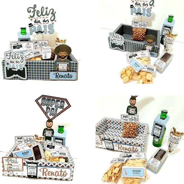 Arquivo de corte Dia dos Pais para Silhouette Studio. Ideal para decoração, topper e festas.