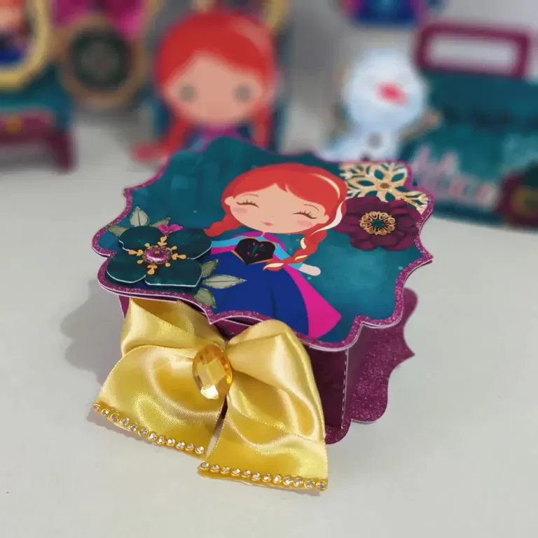 Kit profissional decoração Anna Frozen. Arquivo de corte, topper e festas.