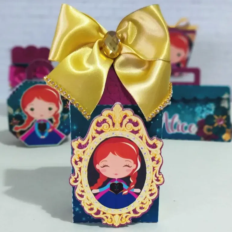 Moldes de decoração Anna Frozen para imprimir. Arquivo de corte, topper e festas.