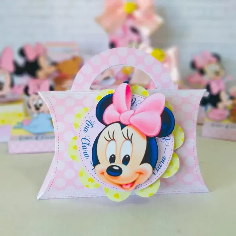 Download de arquivo de corte Minnie Baby. Decoração, topper e aniversário de festas.
