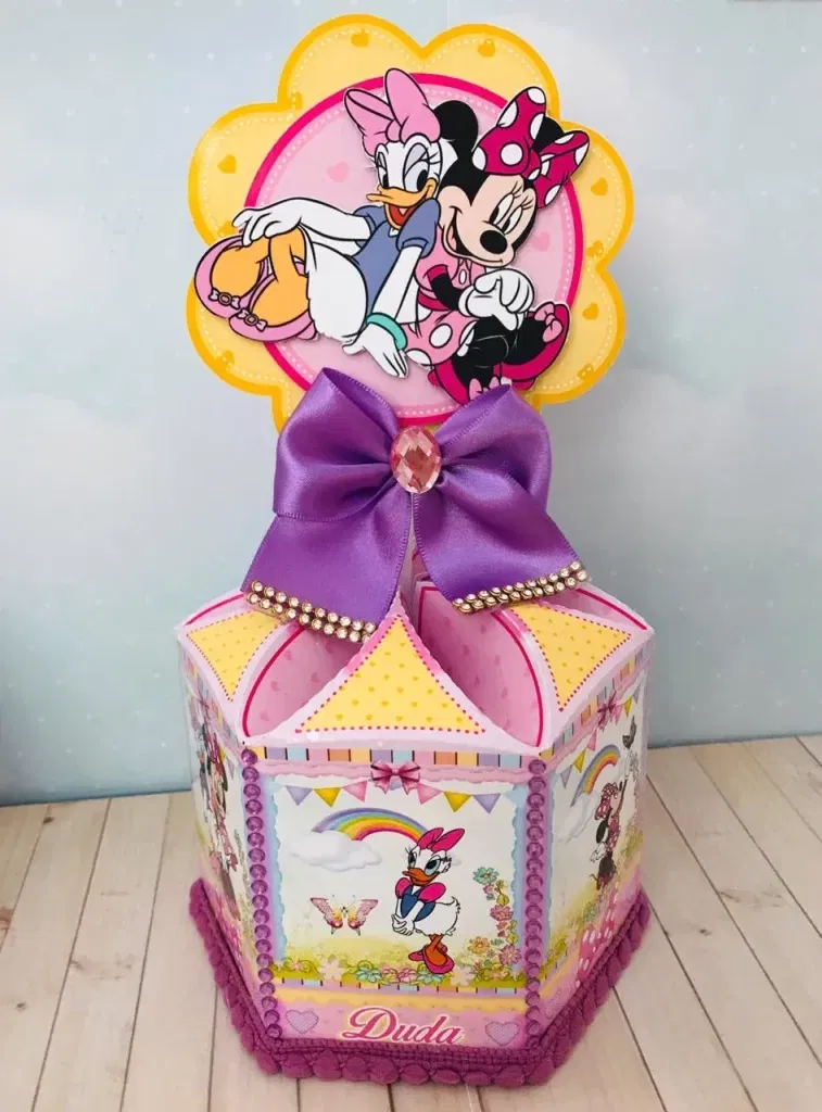 Arquivo de corte Minnie e Margarida pronto no Silhouette Studio. Ideal para topper, topo de bolo e decoração.