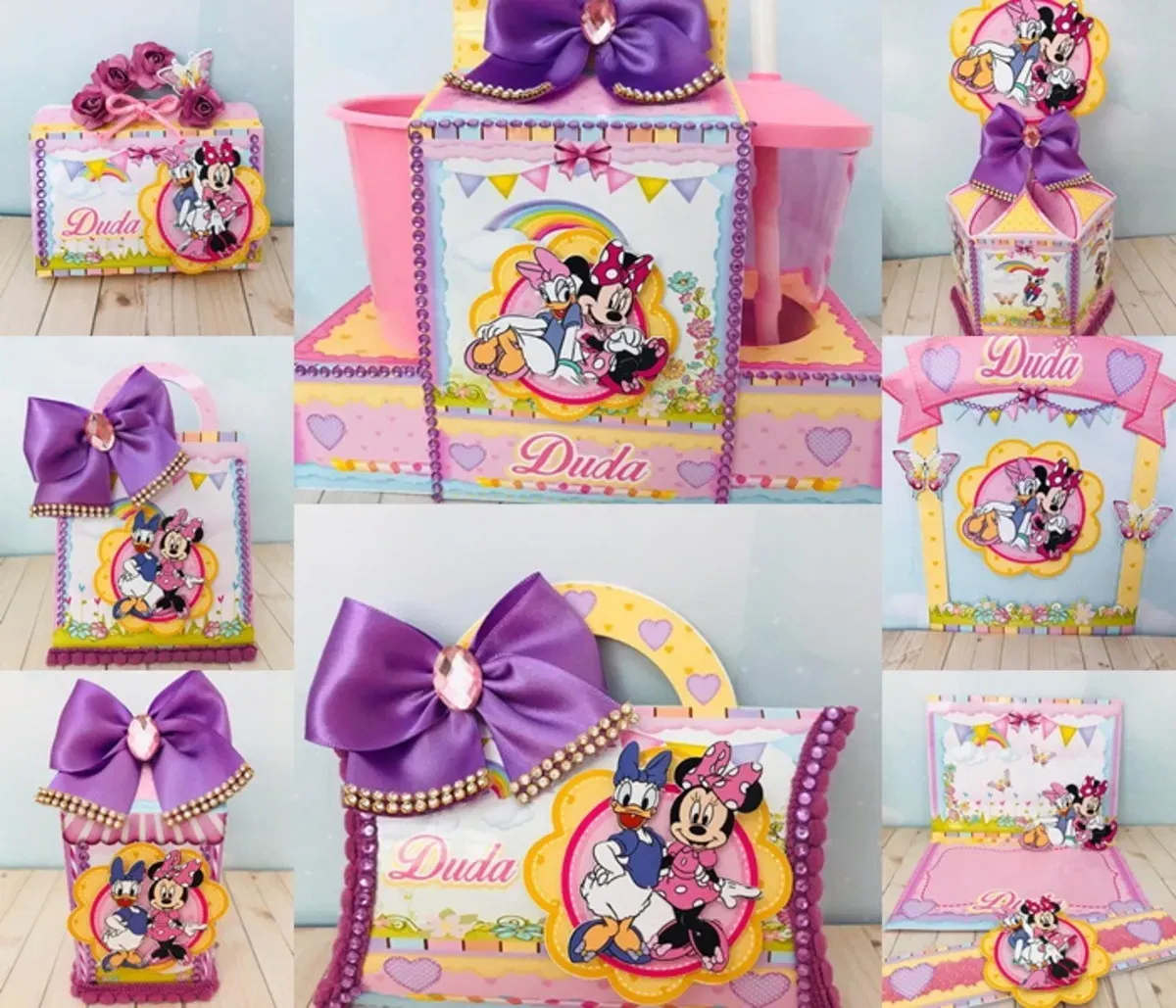 Arquivo de corte Minnie e Margarida para Silhouette Studio. Ideal para decoração de aniversário e festas.