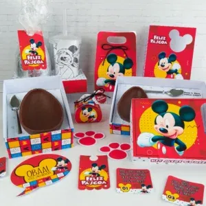 Decoração DIY de Páscoa Mickey. Arquivo de corte Studio/PDF para festas, topper e topo de bolo.