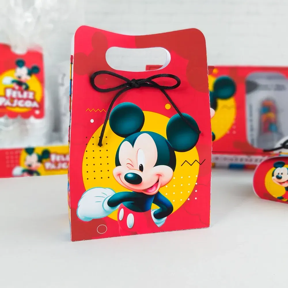 Kit de decoração Páscoa Mickey em arquivo de corte (Studio e PDF). Ideal para temas de festas e topo de bolo.