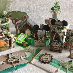 Decoração de aniversário DIY: Safari do Mickey. Arquivo de corte Studio e PDF para festas, topper e topo de bolo.