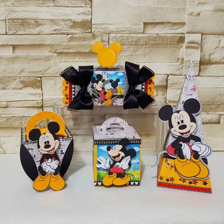 Arquivo de corte do Mickey Mouse para Silhouette Studio. Ideal para decoração de aniversário e topper de festas.