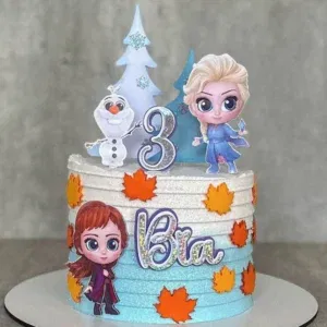 Arquivo de corte Frozen para topo de bolo em Silhouette Studio. Decoração, topper e festas.