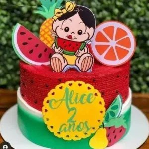 Imagem do Topper de Bolo da Magali em formato de Arquivo de Corte Studio. Ideal para decoração e topo de bolo de festas de aniversário com este tema.