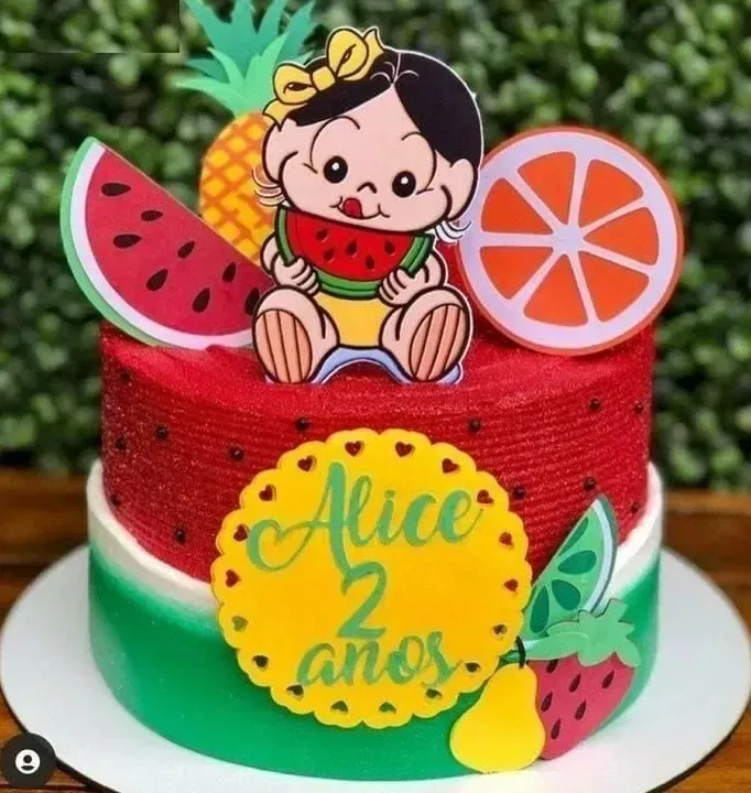 Imagem do Topper de Bolo da Magali em formato de Arquivo de Corte Studio. Ideal para decoração e topo de bolo de festas de aniversário com este tema.