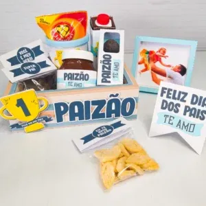 Arquivo de corte caixa Dia dos Pais em Studio e PDF. Ideal para decoração, mimos e festas.