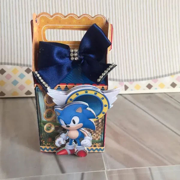 Moldes de decoração de mesa Sonic. Arquivo de corte Studio e PDF para topper.