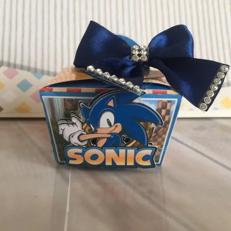 Decoração de mesa Sonic para imprimir e cortar. Arquivo de corte Studio e PDF.