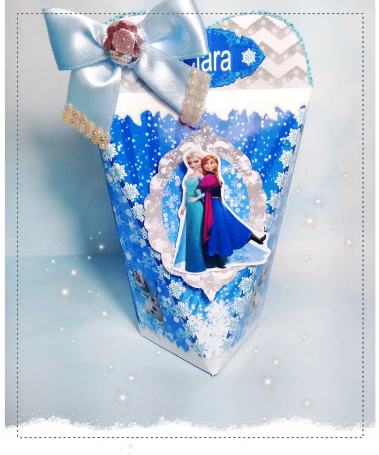 Moldes de decoração centro de mesa Frozen. Arquivo de corte, topper e festas.