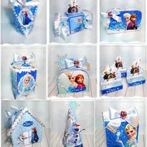 Kit profissional centro de mesa Frozen. Arquivo de corte, topper e festas.