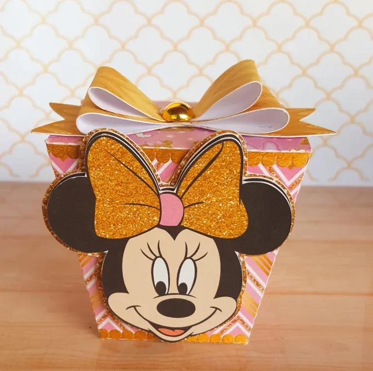 Moldes de decoração Minnie para aniversário. Arquivo de corte Studio e PDF para topper.