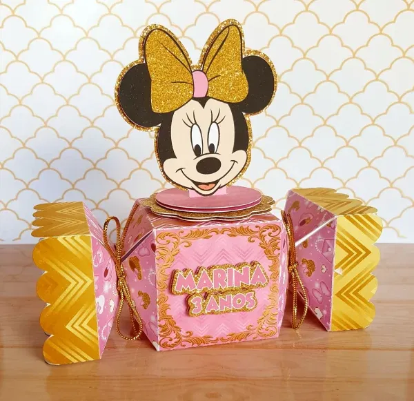 Decoração Minnie para imprimir e cortar. Arquivo de corte Studio e PDF para topper e aniversário.