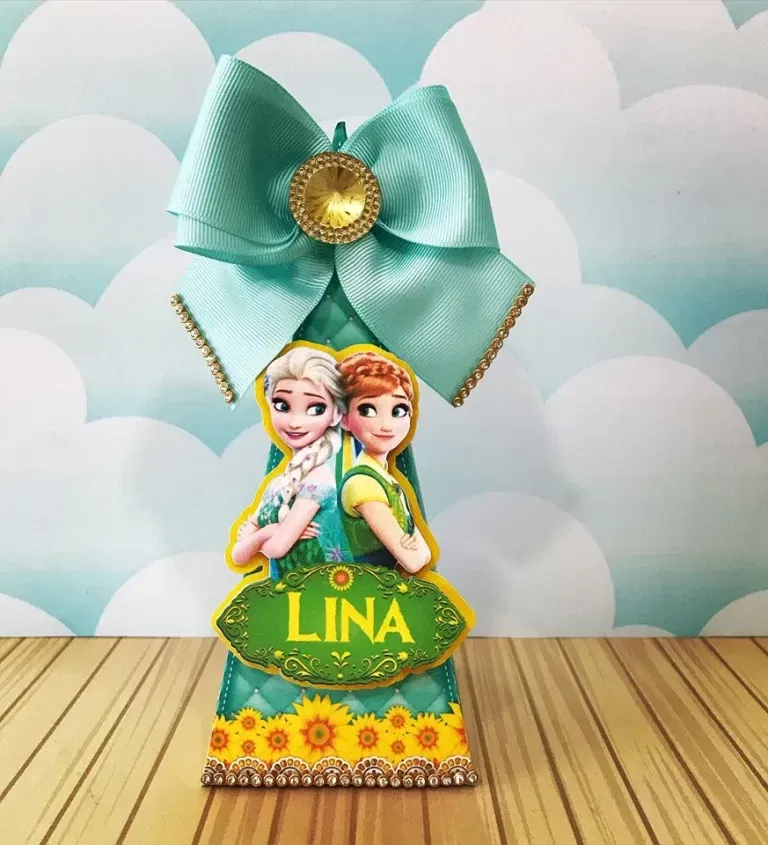 Moldes para decoração de aniversário Frozen. Arquivo de corte, topper e festas.