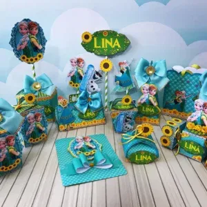Decoração Frozen para imprimir e cortar. Arquivo de corte, topper e festas.