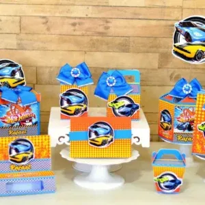 Decoração Carros Hot Wheels Versátil. Arquivo de Corte Studio e PDF para festas de aniversário. Permite a criação de topo de bolo e topper com facilidade.