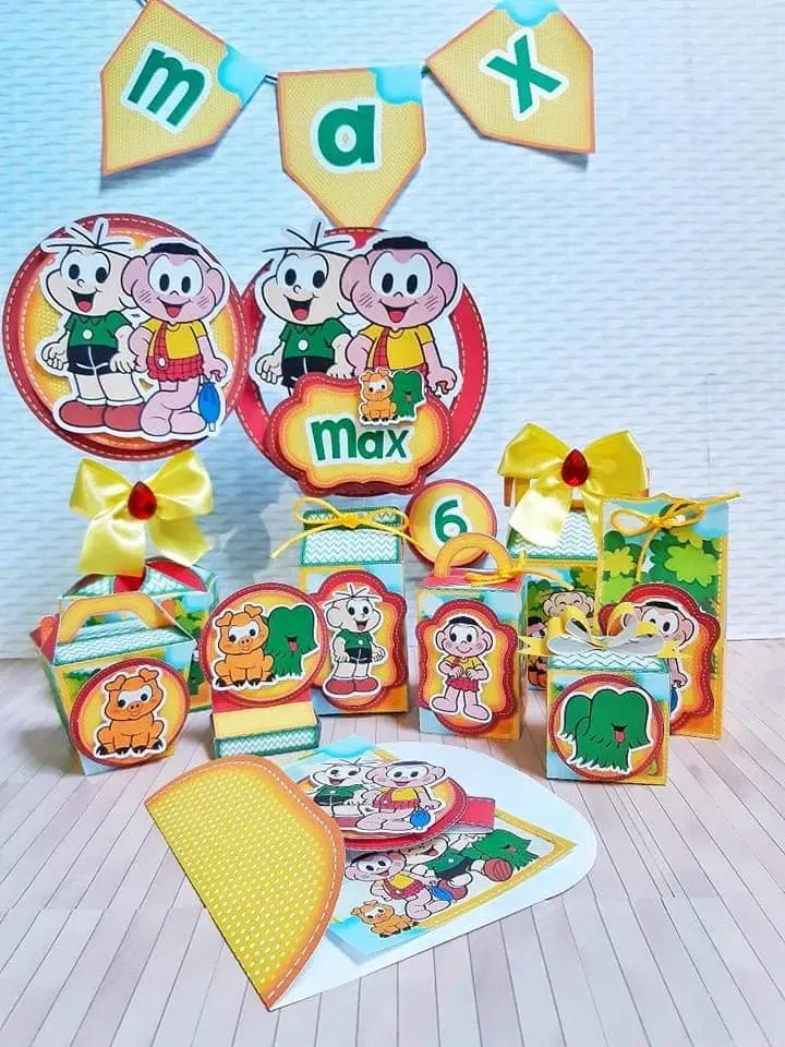 Decoracao Cascao e Cebolinha