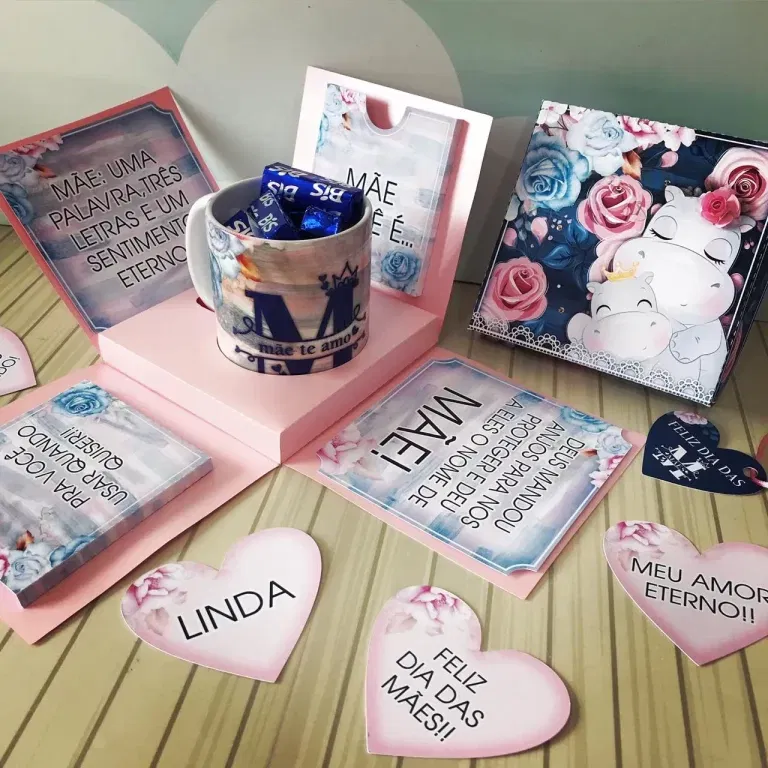 Decoração Dia das Mães para imprimir e cortar. Arquivo de corte Studio e imagens PNG.