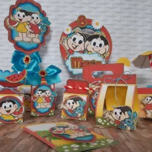 Imagem de Decoração para temas infantis Magali e Mônica. O arquivo de corte em Studio