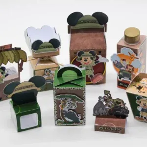 Kit decoração Mickey Safari nos formatos Studio, PNG e PDF. Ideal para temas de festas e aniversário. Inclui moldes de topper.