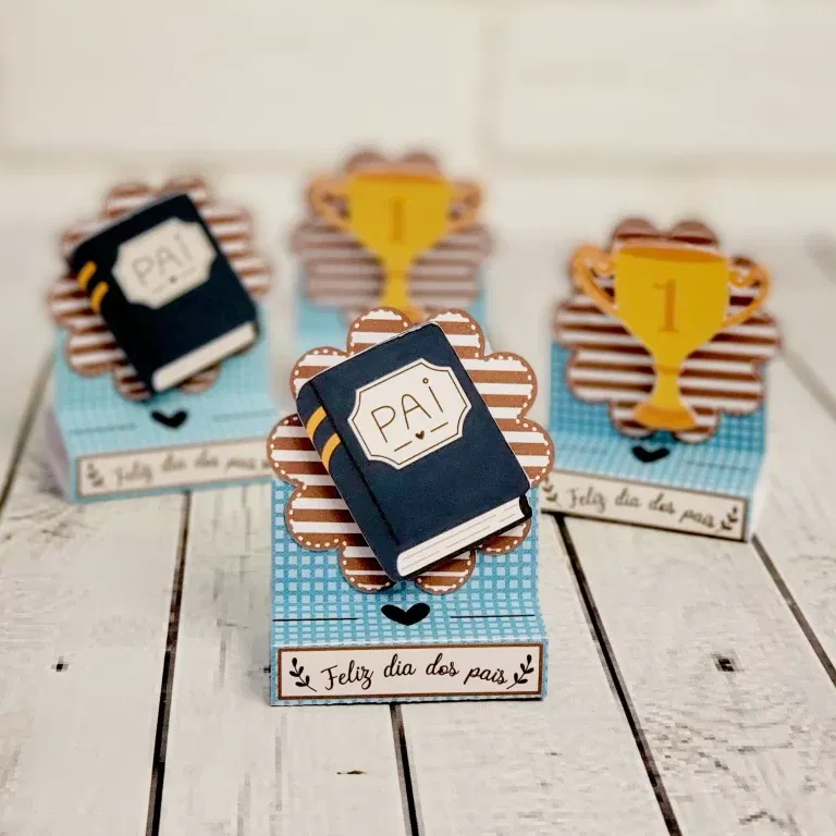 Moldes de decoração de painel Dia dos Pais. Arquivo de corte Studio e PDF para topper.