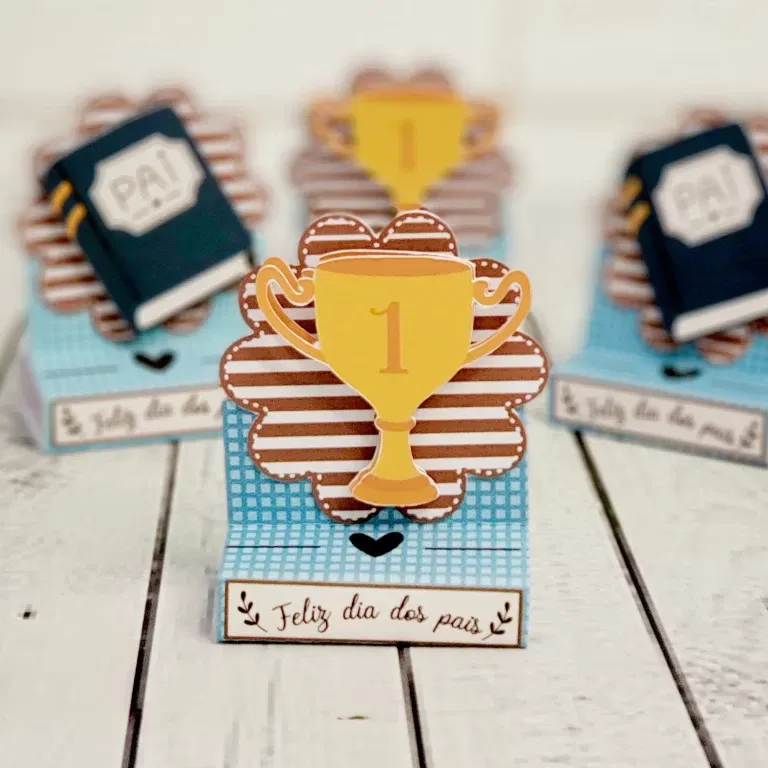 Painel de decoração Dia dos Pais para imprimir em A4. Arquivo de corte Studio e PDF.