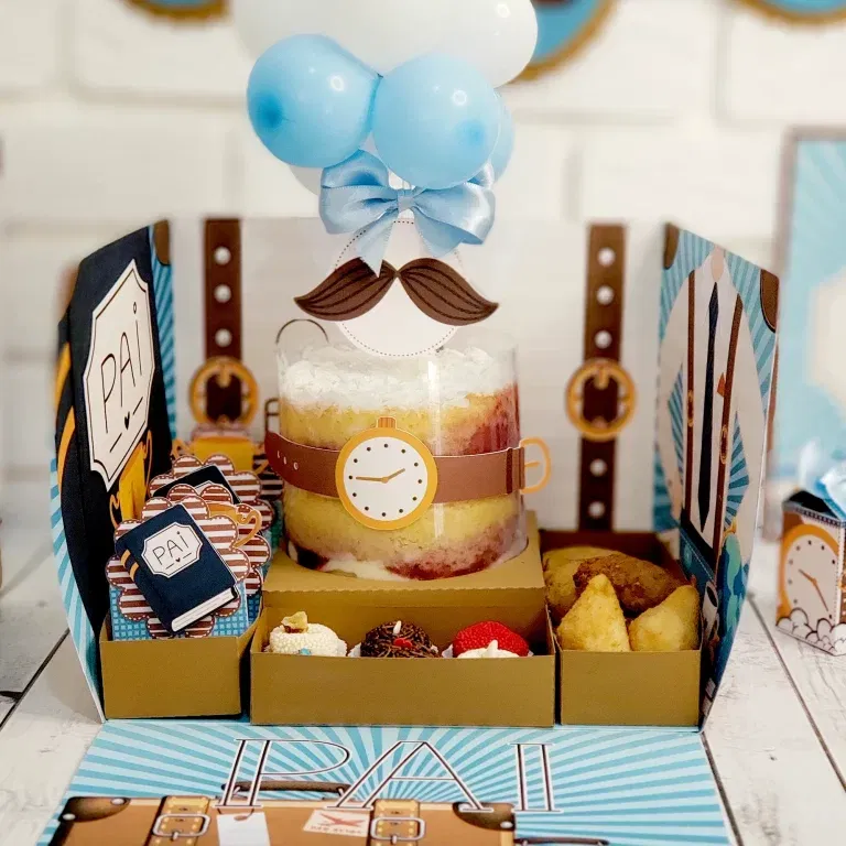 Kit profissional para decoração de painel Dia dos Pais. Arquivo de corte, topper e festas.