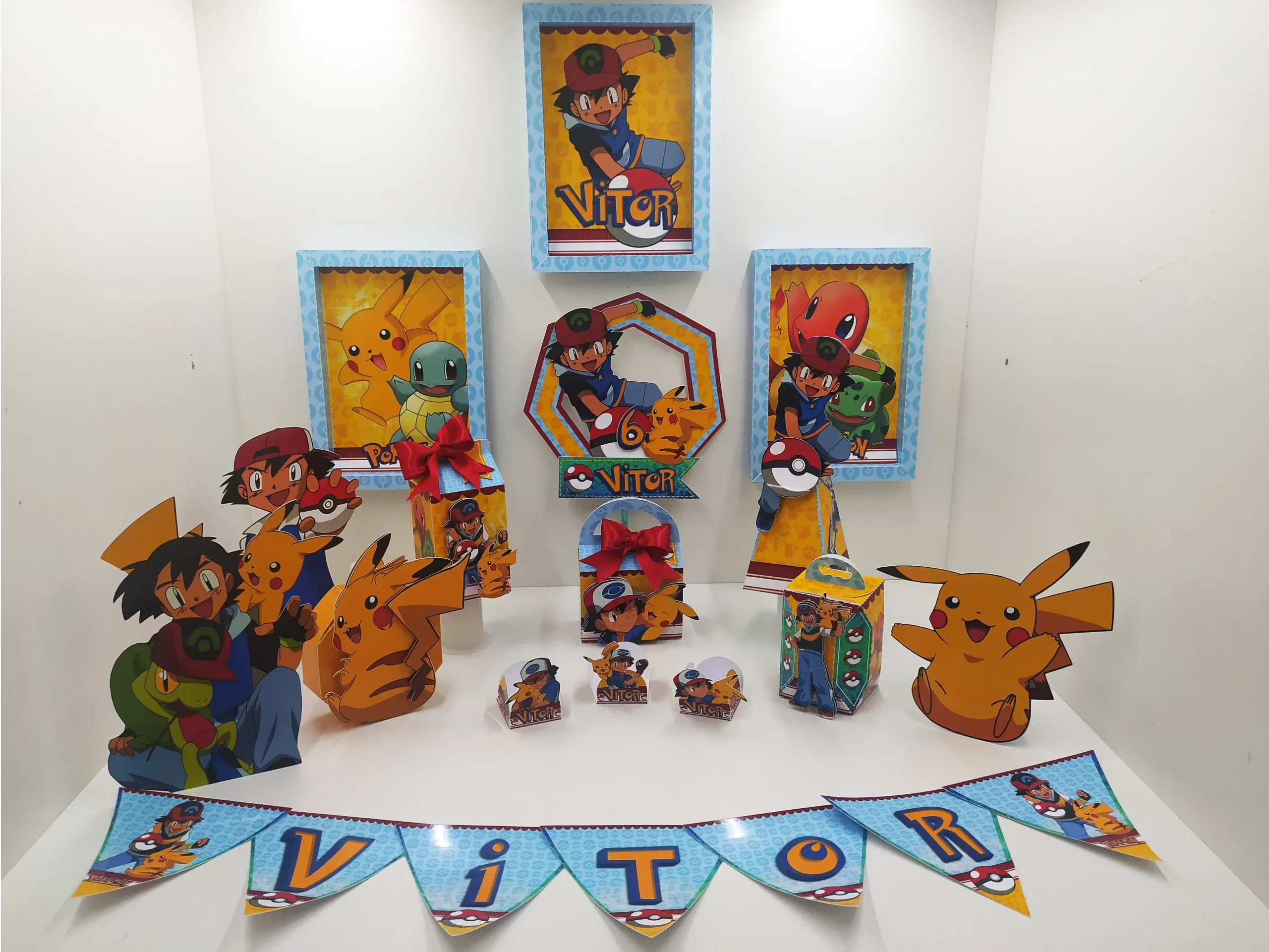 Decoração Painel Pokémon Versátil. Arquivo de Corte Studio