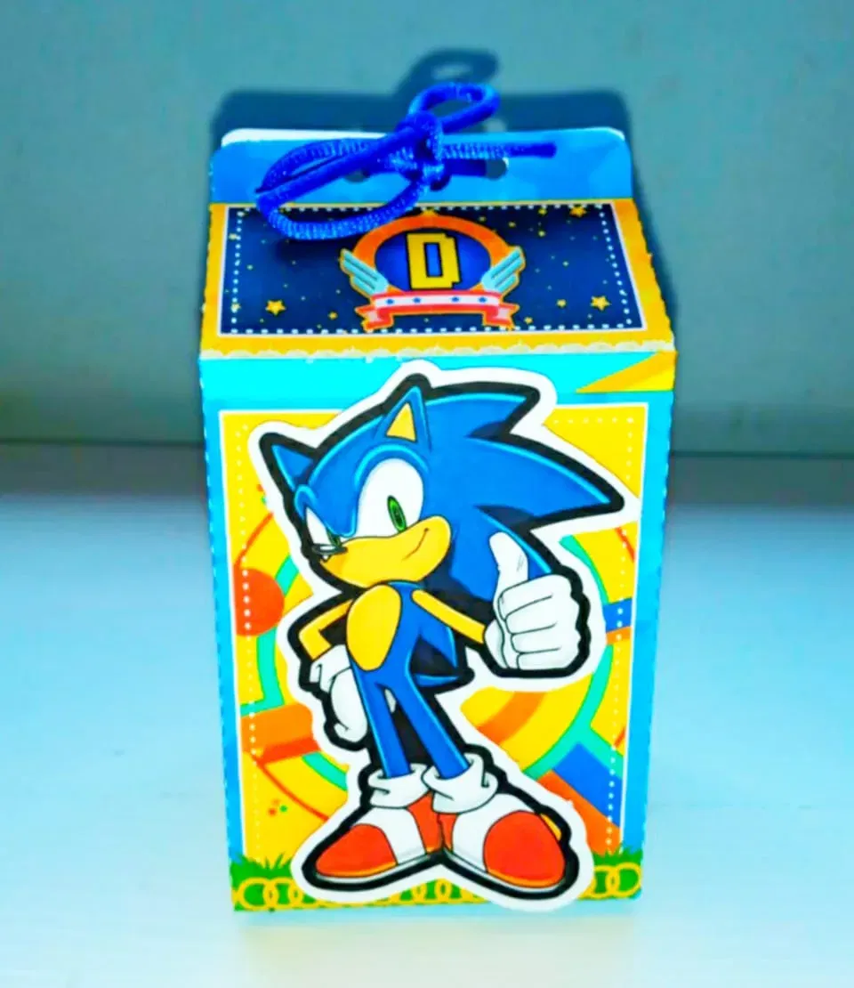 Arquivo de corte para decoração de festas infantis do Sonic. Studio e PDF.