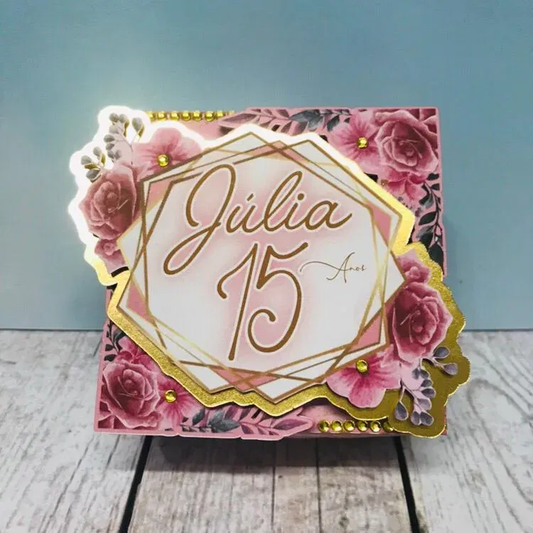 Decoracao Tema 15 Anos Flores Rosa Studio e Pdf 2