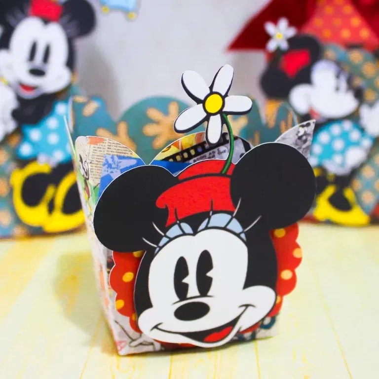 Download de arquivo de corte Minnie Vintage. Decoração, topper e aniversário de festas.