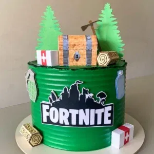 Imagem de Decoração Topo de Bolo Fortnite. Arquivo de Corte Studio essencial para festas de aniversário com este tema. Perfeito para usar como topper.