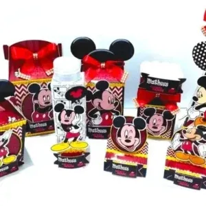 Arquivo de corte Mickey Mouse para Silhouette Studio. Ideal para decoração de aniversário e festas infantis. Inclui topper.