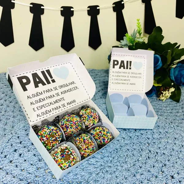 Decoração de festa Dia dos Pais para imprimir e cortar. Arquivo de corte Studio e PDF.