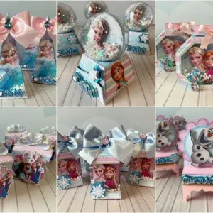 Decoração Frozen para imprimir e cortar. Arquivo de corte, topper e festas.