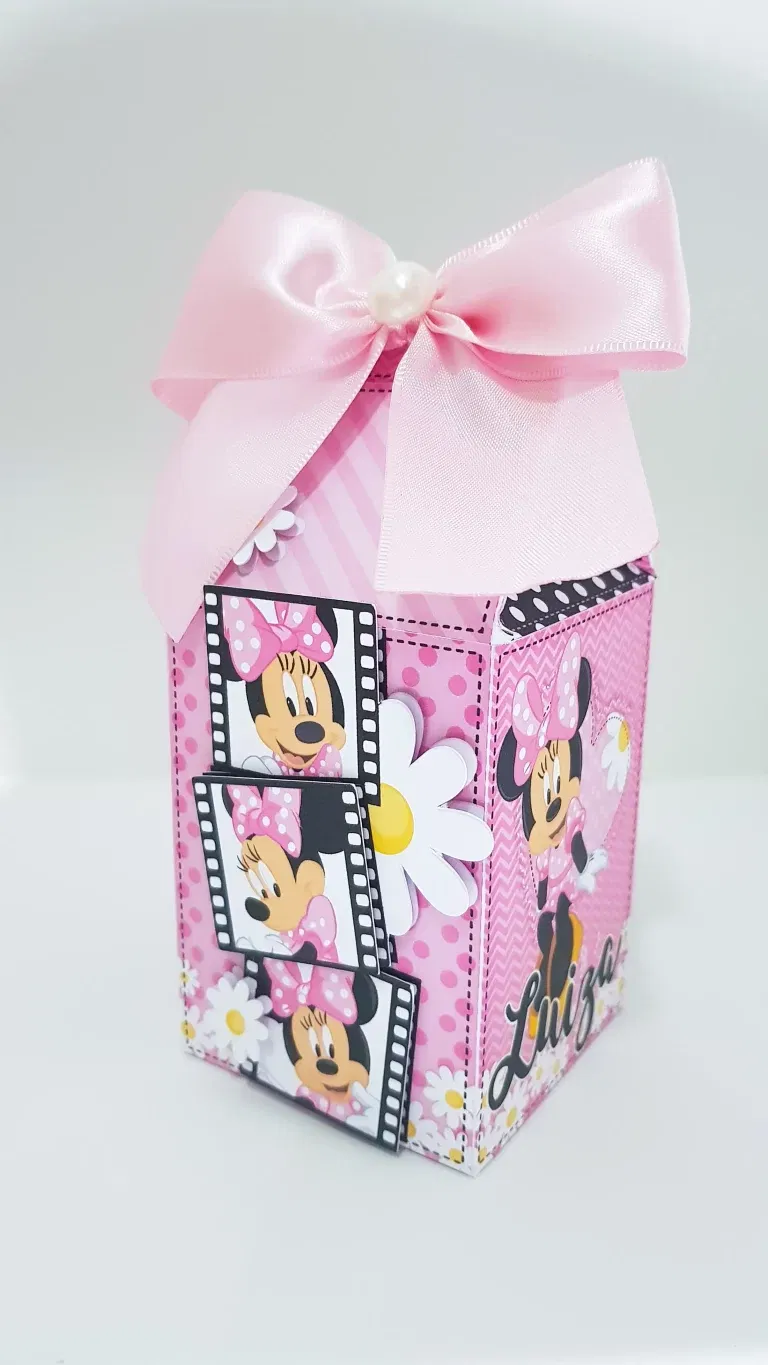 Moldes de decoração Minnie Rosa para festas. Arquivo de corte Studio e PDF para topper e mesa.